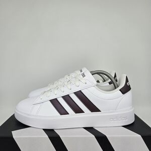 New Adidas Grand Court 2.0 White Brown ID2978 Women's Shoes Size 7